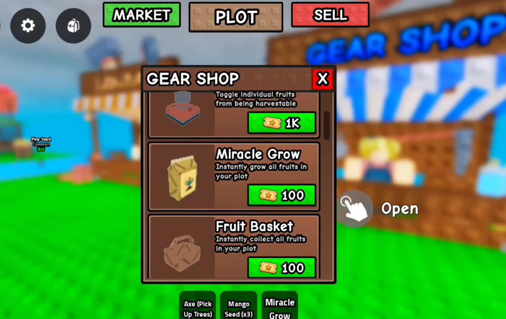 Miracle Grow available from the Greedy Growers Gear Shop