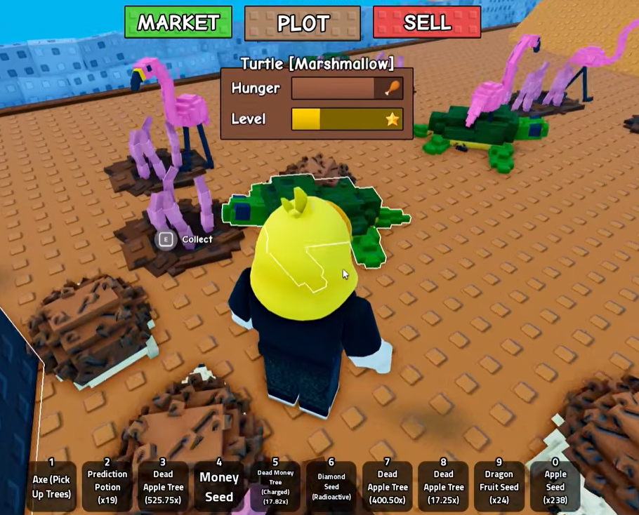 A hungry equipped pet in the Greedy Growers pet menu whose passive is not being applied